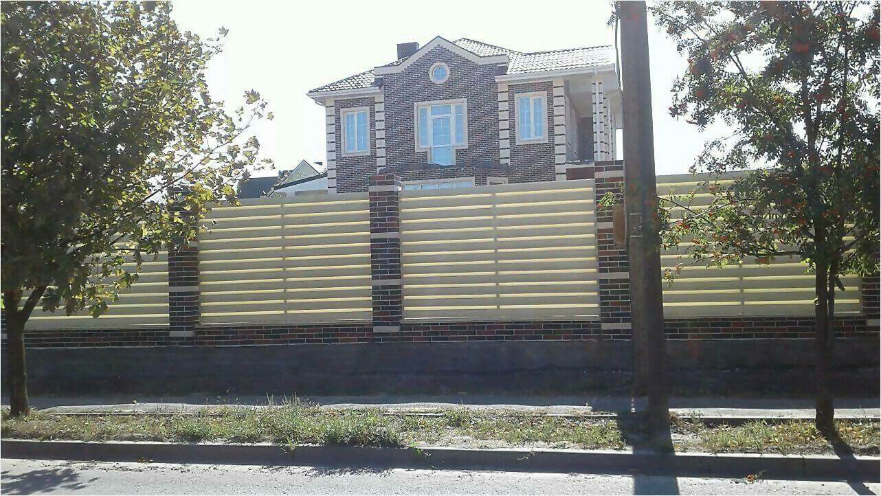 Забор из штакетника 115м фото2 в Тобольске