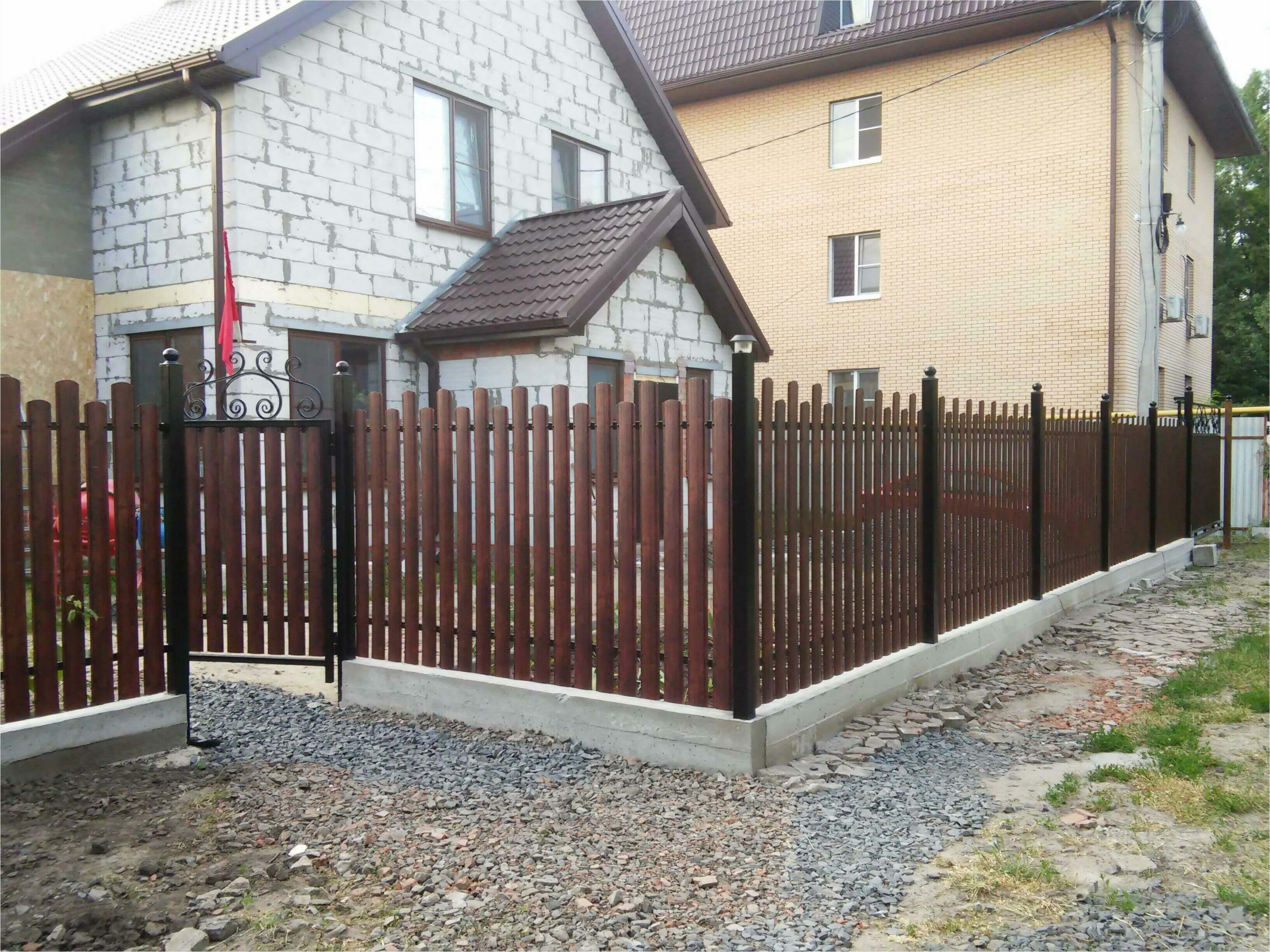 Забор из штакетника 90м фото5 в Тобольске