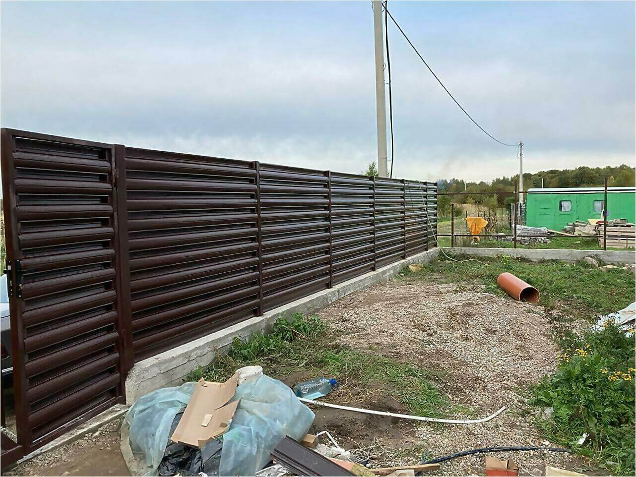 Забор из штакетника 85м фото6 в Тобольске