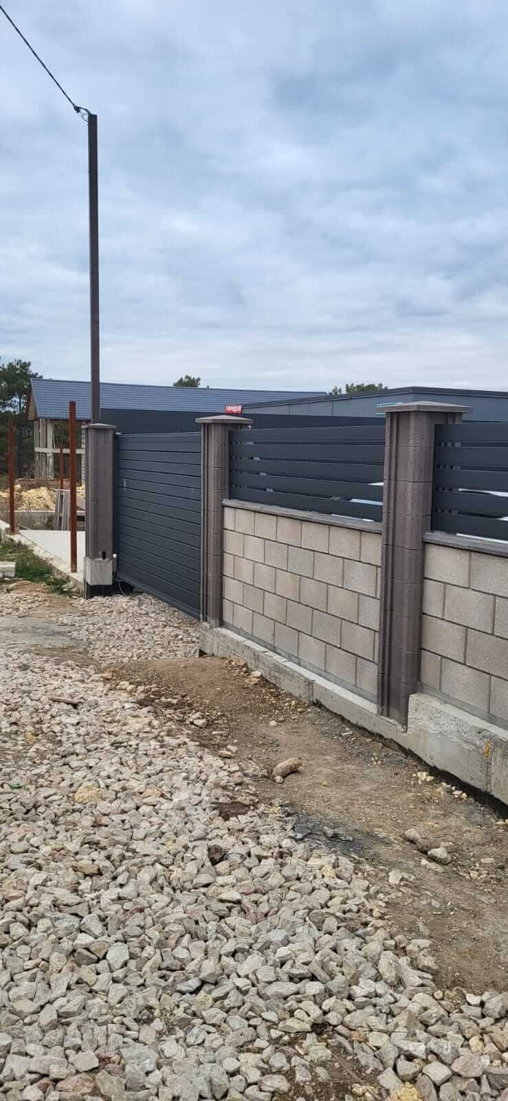 Забор-ранчо из металлопланкена 28м RAL7024 Серый Графит МАТТЕ фото 2 в Тобольске