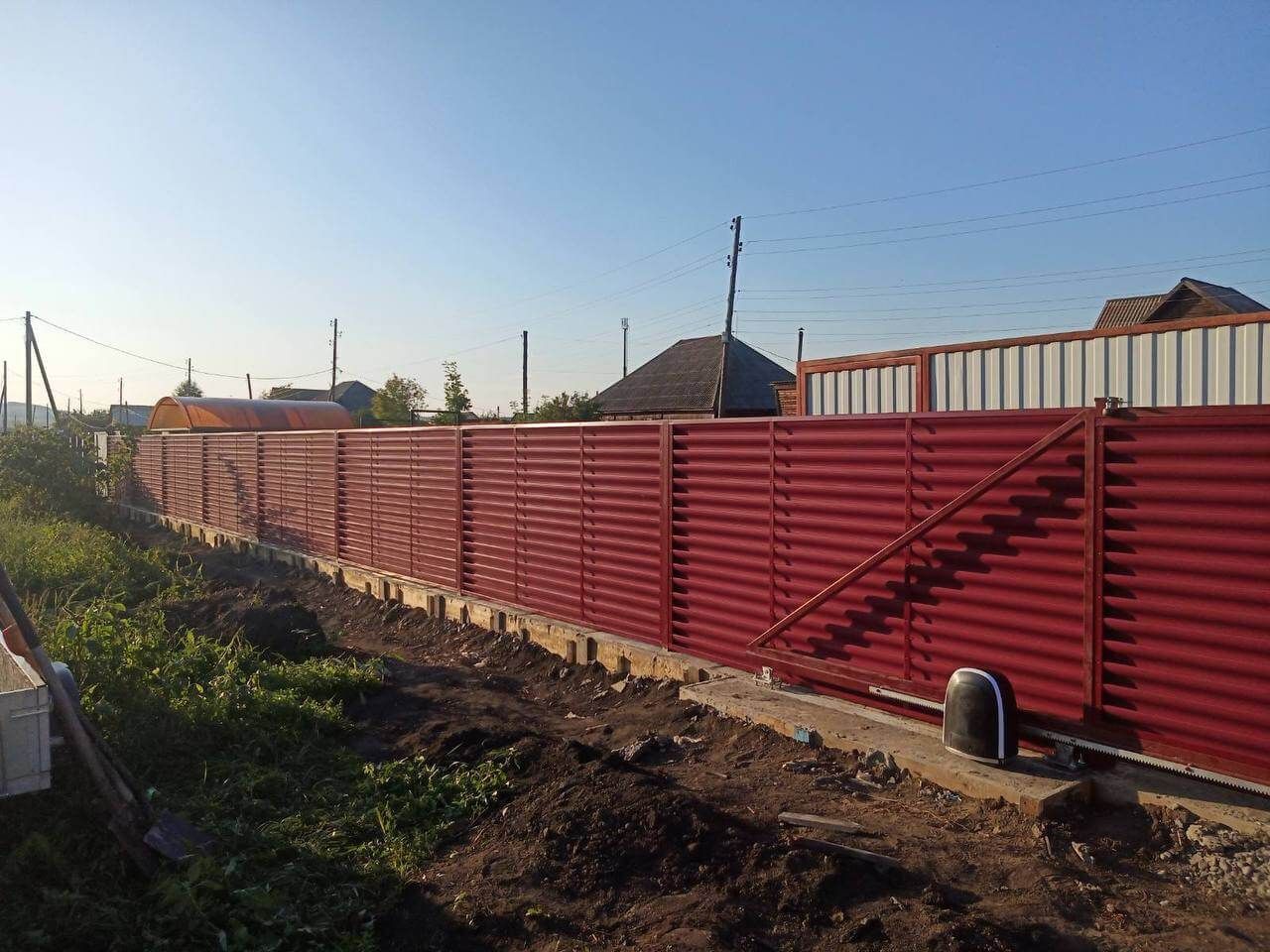 Забор-жалюзи 44м RAL3005/3005 Красное Вино двусторонний фото 3 в Тобольске