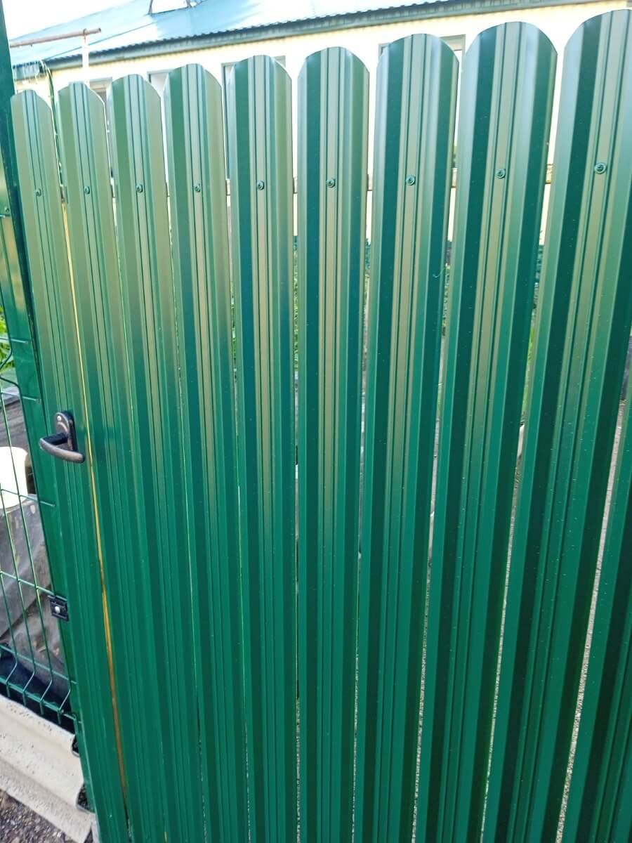 Калитка из штакетника ЭКО-М RAL6005/6005 Зеленый Мох двусторонний фото 2 в Тобольске