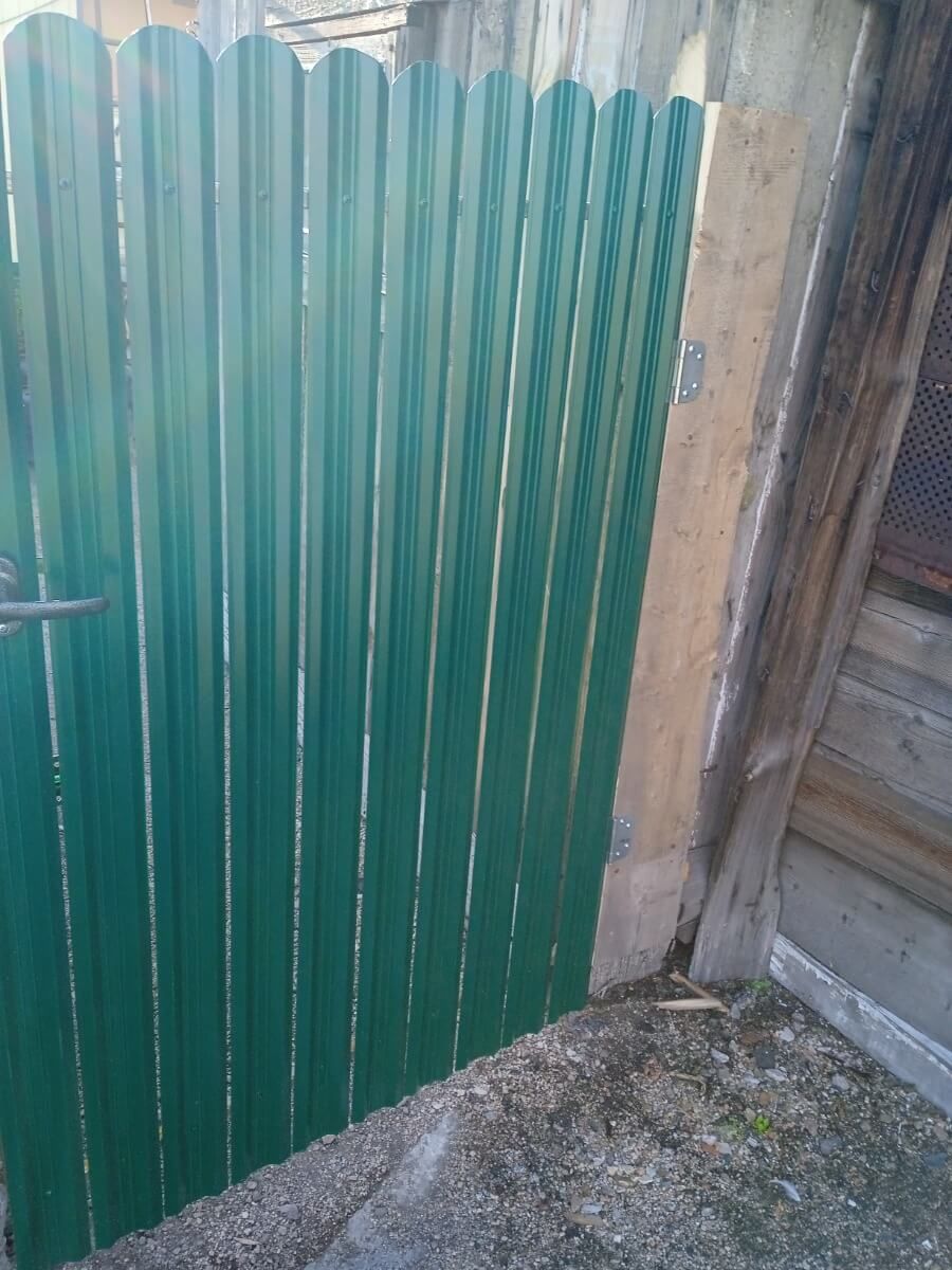 Калитка из штакетника ЭКО-М RAL6005/6005 Зеленый Мох двусторонний фото 1 в Тобольске