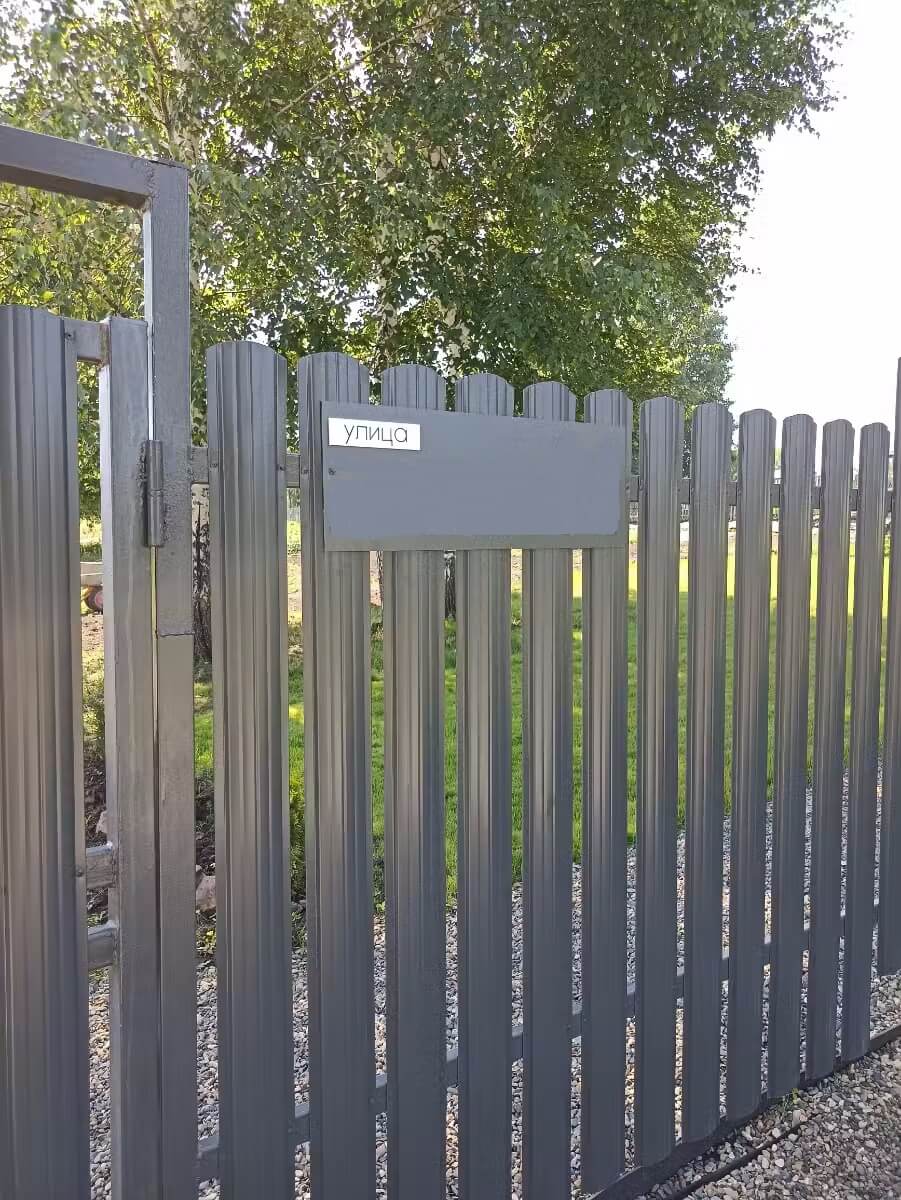 Забор из евроштакетника 16м RAL7024/7024 Серый Графит двусторонний в Тобольске
