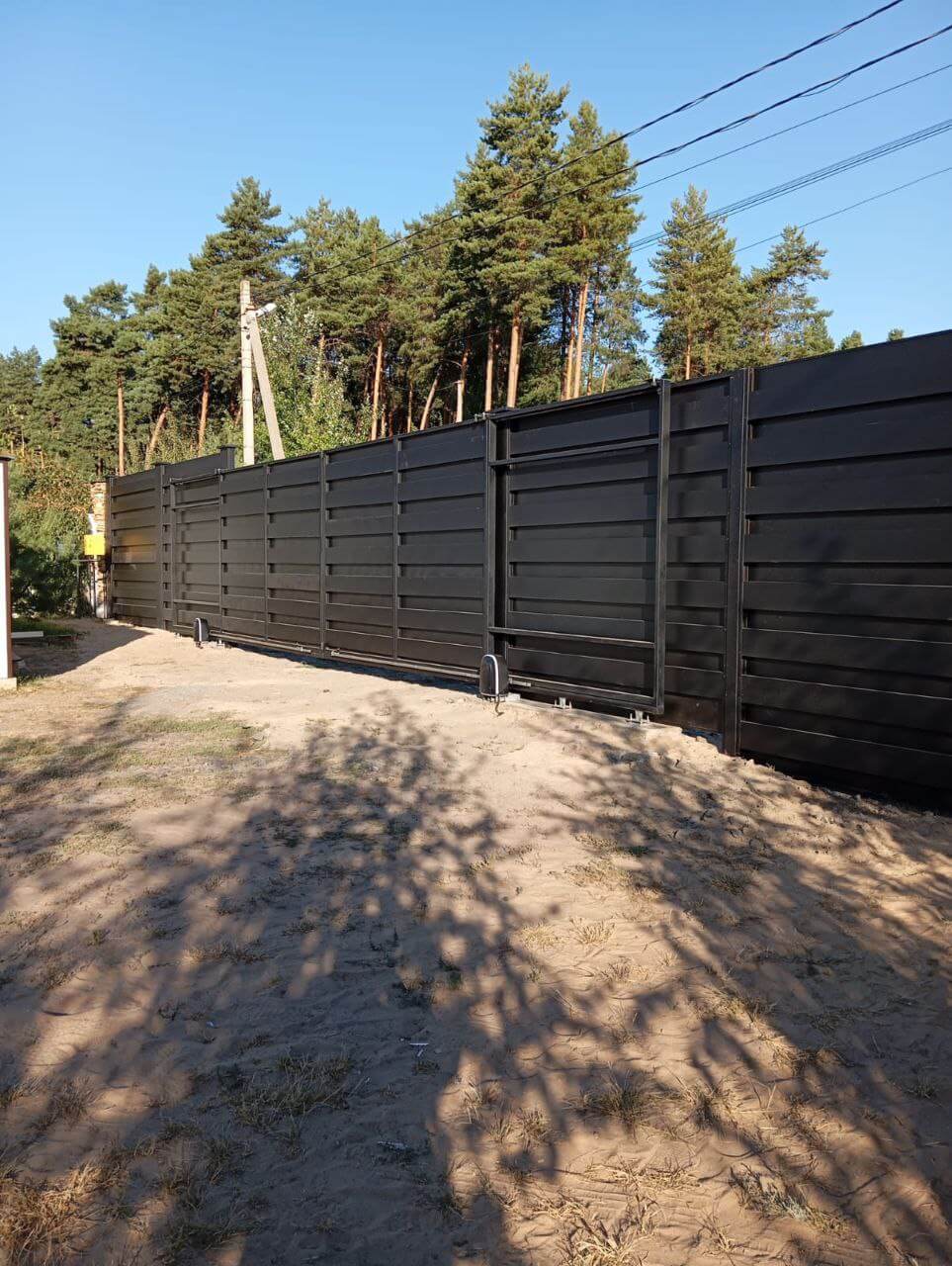 Забор-ранчо из металлопланкена 37м RAL9005 Черный МАТТЕ фото 2 в Тобольске