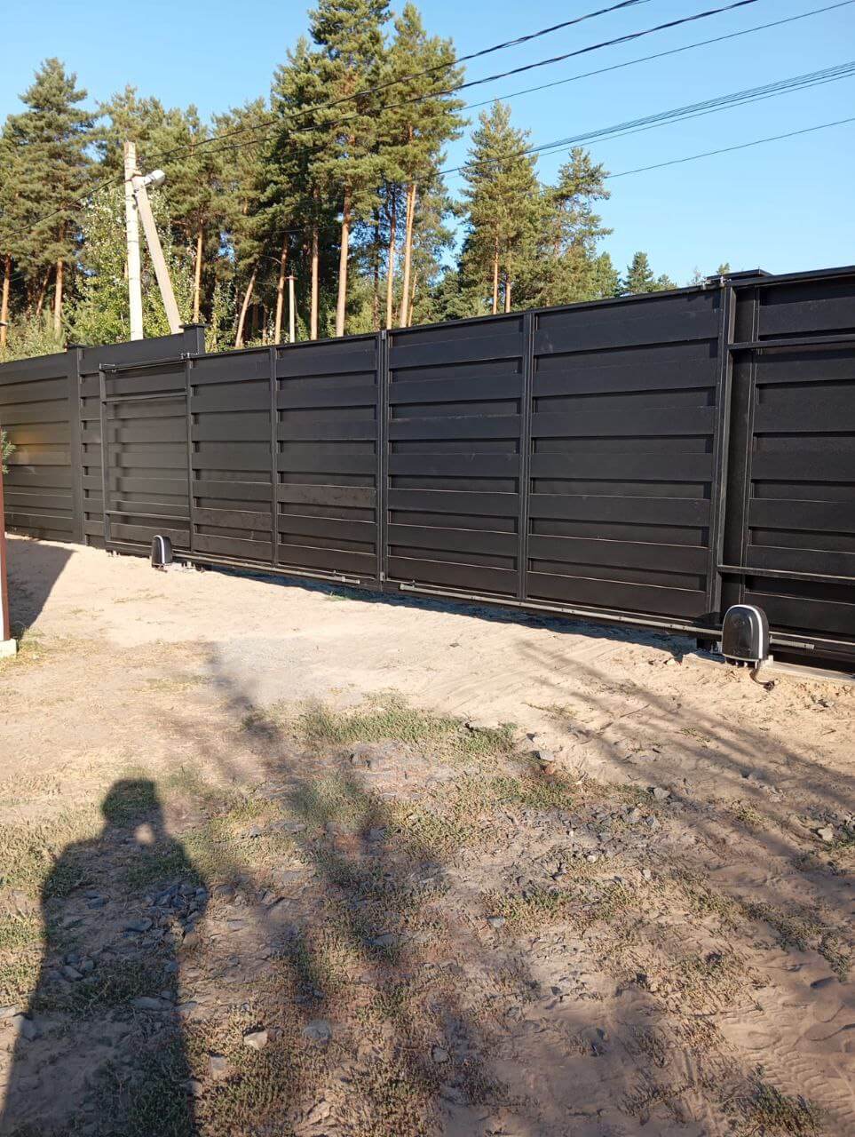 Забор-ранчо из металлопланкена 37м RAL9005 Черный МАТТЕ фото 1 в Тобольске