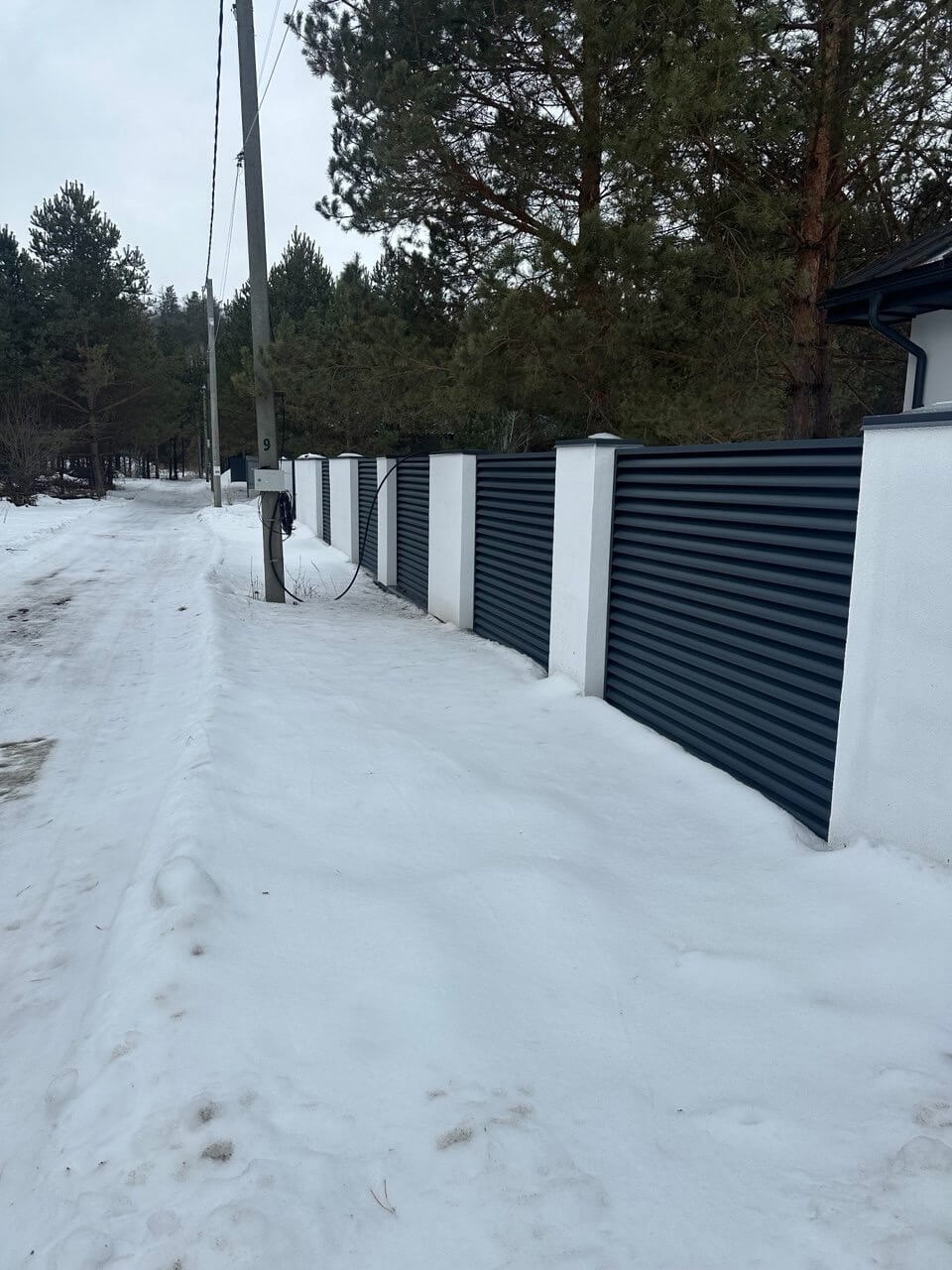 Забор-жалюзи 76м RAL7024/7024 Серый Графит двусторонний МАТТЕ фото 5 в Тобольске