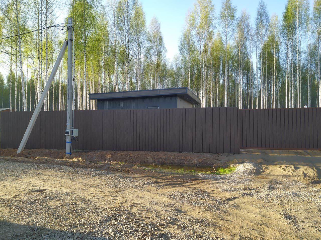 Забор из металлосайдинга ЕВРО-БРУС 25м Темный Каштан 3D Принтек фото 1 в Тобольске