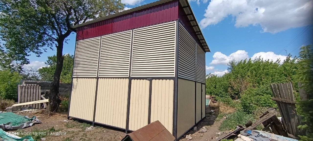 Сенник из ламелей еврожалюзи RAL1015 Слоновая Кость фото 2 в Тобольске