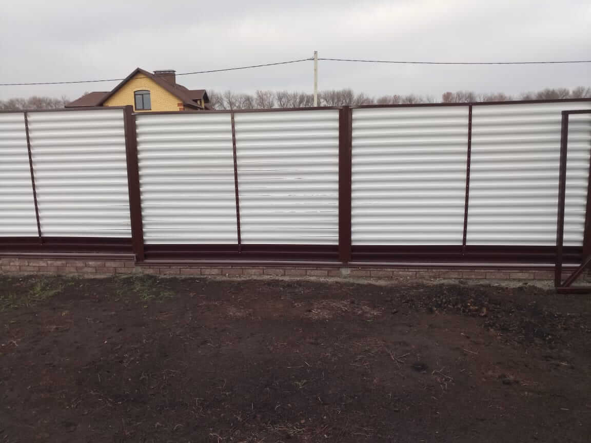 Забор-жалюзи 22м RAL9003/9003 Белый двусторонний фото 1 в Тобольске