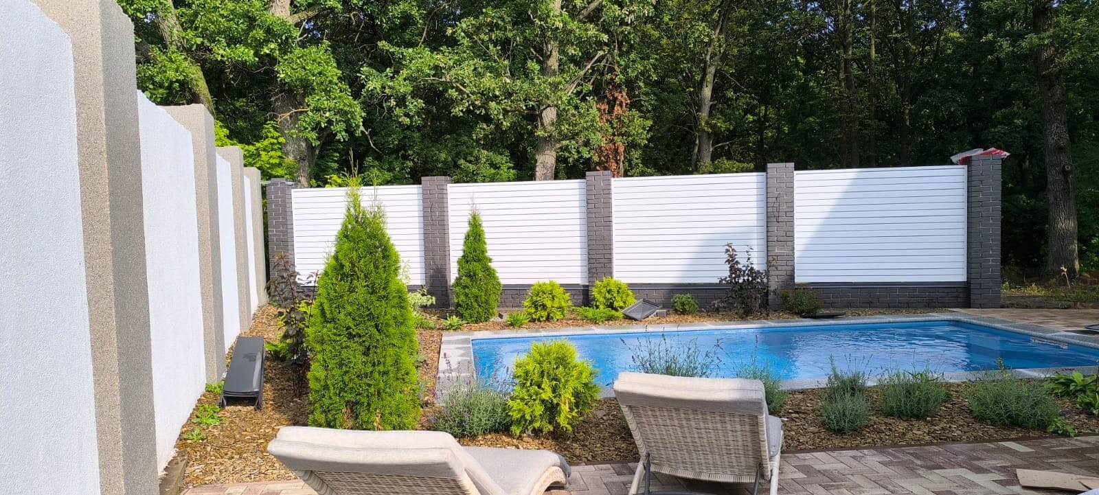 Забор-жалюзи из ламелей Хай-Тек 54м RAL9003 Белый фото 1 в Тобольске